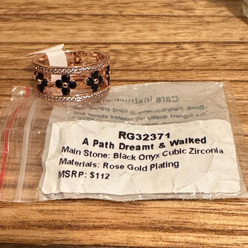 Bomb Party OG Original Ring Black Onyx Clover